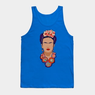 Frida kahlo minimalist portrait Tank Top